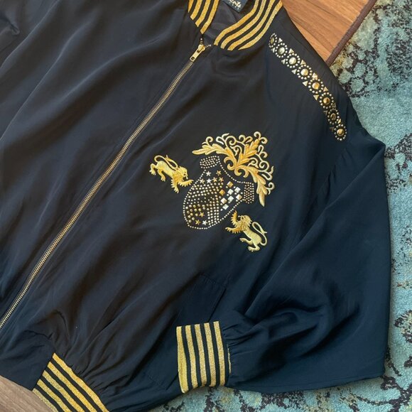 Vintage Bomber Sz L - Vital Elements Label - Picture 4 of 8